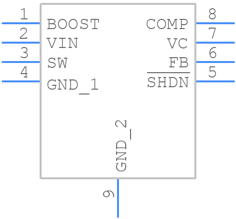 LT1936EMS8E#PBF - Analog Devices - PCB symbol