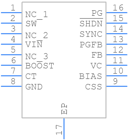 LT1976IFE#PBF - Analog Devices - PCB symbol