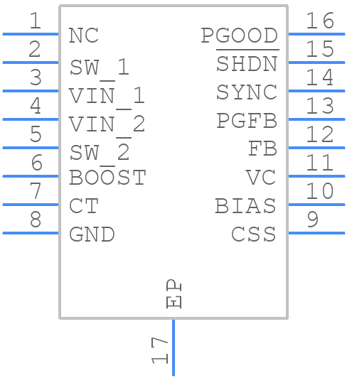 LT3434IFE#PBF - Analog Devices - PCB symbol