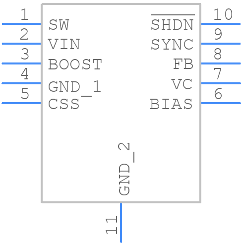 LT3437EDD#PBF - Analog Devices - PCB symbol