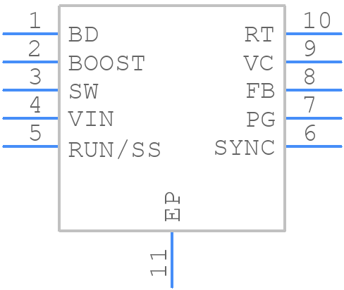 LT3480EDD#PBF - Analog Devices - PCB symbol