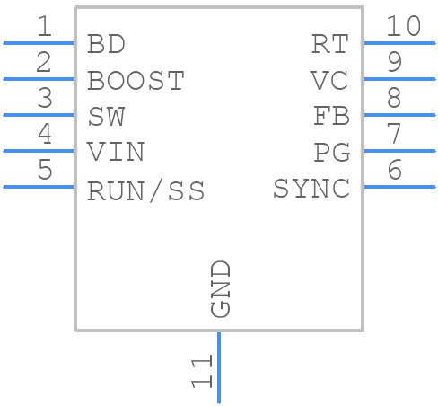 LT3480IDD#PBF - Analog Devices - PCB symbol