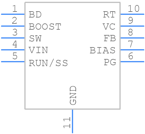 LT3481EDD#PBF - Analog Devices - PCB symbol