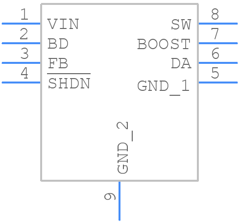 LT3502AIDC#TRMPBF - Analog Devices - PCB symbol