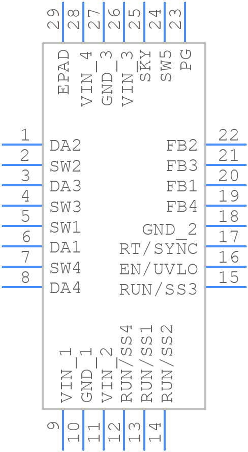 LT3504IUFD#PBF - Analog Devices - PCB symbol