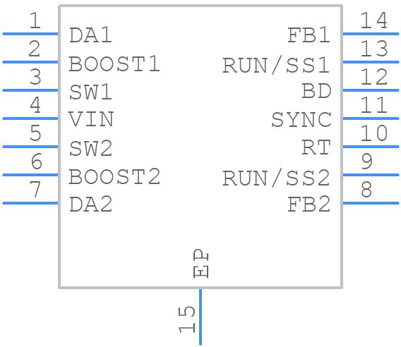LT3509EDE#PBF - Analog Devices - PCB symbol