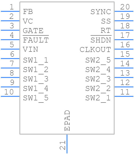 LT3579EFE#PBF - Analog Devices - PCB symbol