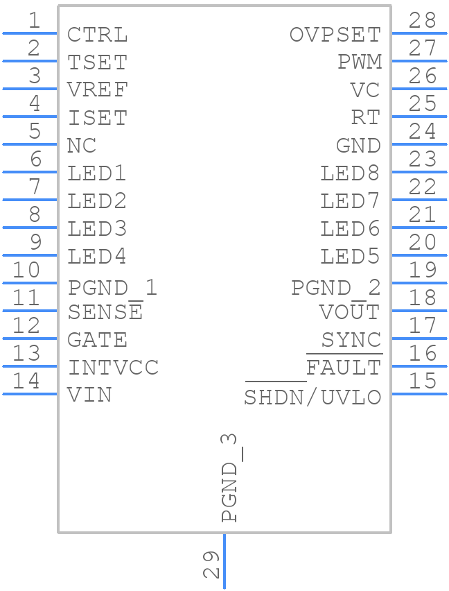 LT3760EFE#PBF - Analog Devices - PCB symbol