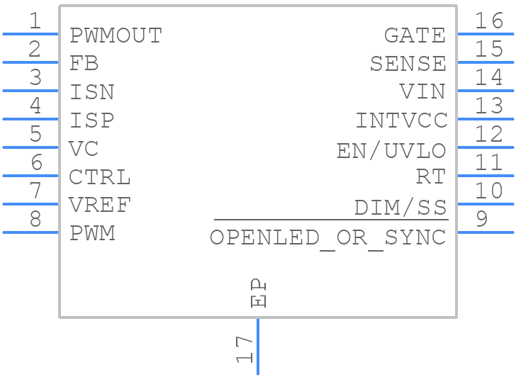 LT3761EMSE#PBF - Analog Devices - PCB symbol