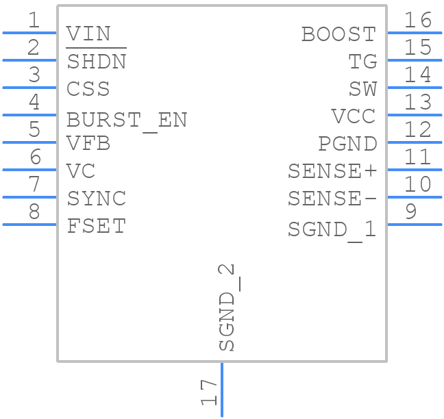 LT3844EFE#PBF - Analog Devices - PCB symbol