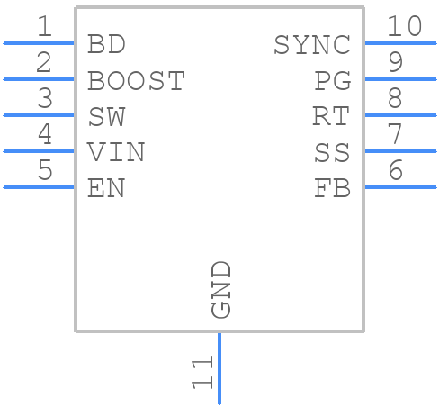 LT3991EDD#PBF - Analog Devices - PCB symbol