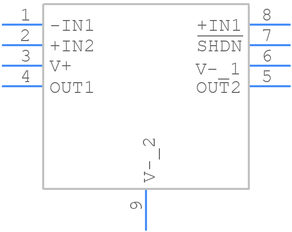 LT6350HDD#PBF - Analog Devices - PCB symbol