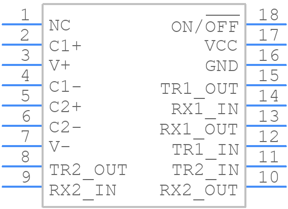 LTC1382CSW#PBF - Analog Devices - PCB symbol