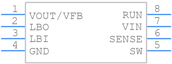 LTC1474IS8-3.3#PBF - Analog Devices - PCB symbol