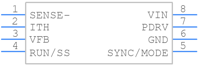 LTC1622CS8#PBF - Analog Devices - PCB symbol
