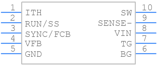 LTC1773EMS#PBF - Analog Devices - PCB symbol