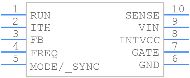 LTC1871IMS#PBF - Analog Devices - PCB symbol