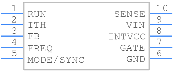 LTC1871IMS-7#PBF - Analog Devices - PCB symbol