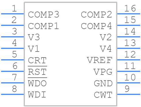 LTC2901-1CGN#PBF - Analog Devices - PCB symbol