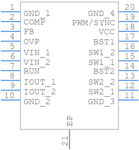 LTC3112EFE#PBF - Analog Devices - PCB symbol
