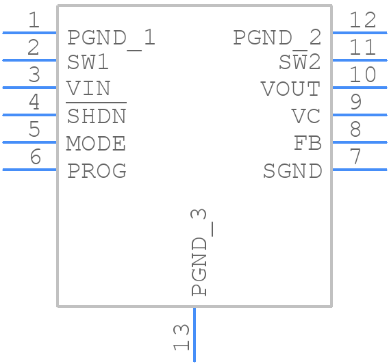 LTC3127EMSE#PBF - Analog Devices - PCB symbol