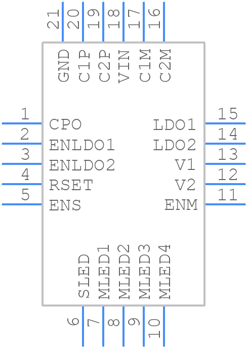 LTC3230EUD#PBF - Analog Devices - PCB symbol