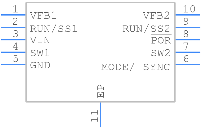 LTC3407AEMSE#PBF - Analog Devices - PCB symbol