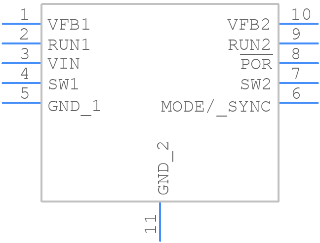 LTC3407EMSE-2#PBF - Analog Devices - PCB symbol