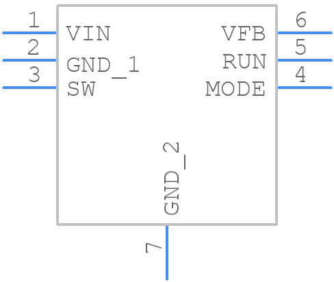 LTC3549EDCB#TRMPBF - Analog Devices - PCB symbol