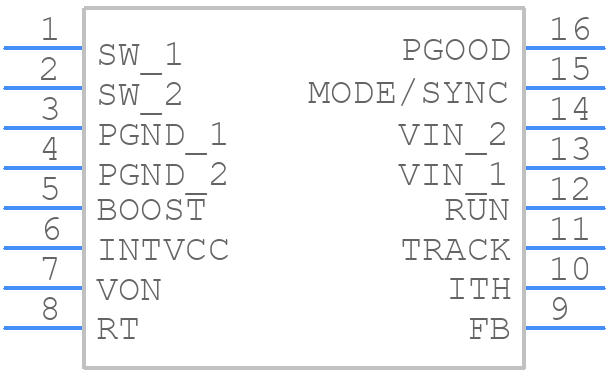 LTC3601EMSE#PBF - Analog Devices - PCB symbol