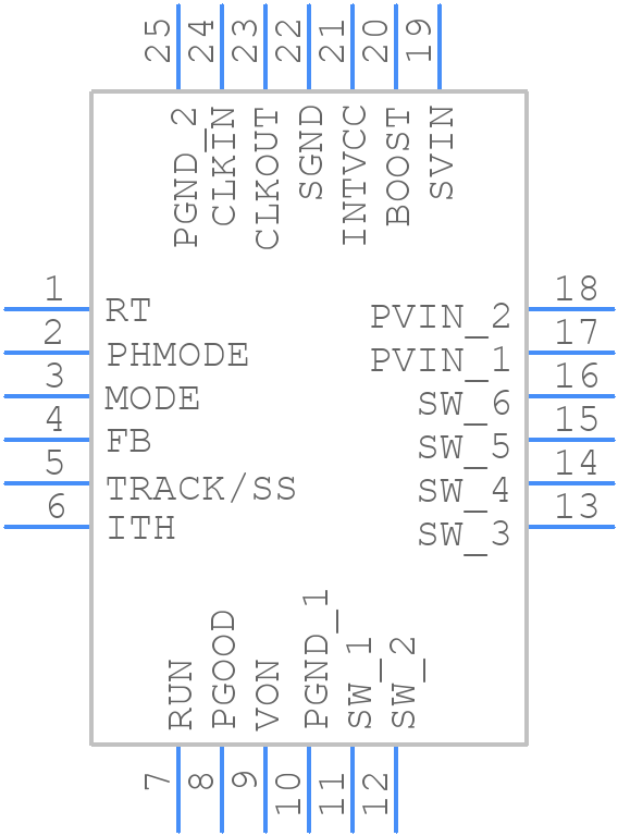 LTC3605EUF#PBF - Analog Devices - PCB symbol