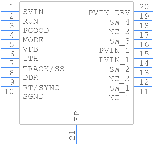 LTC3612EFE#PBF - Analog Devices - PCB symbol