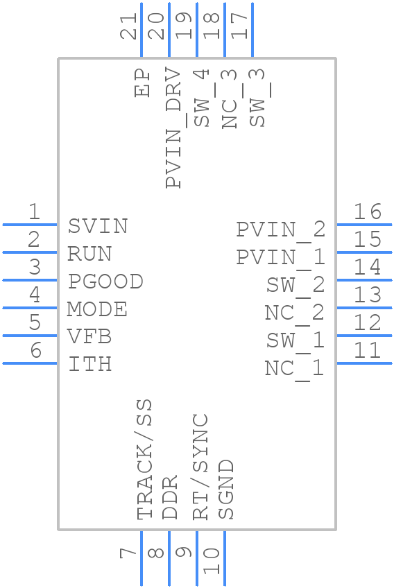 LTC3612IUDC#PBF - Analog Devices - PCB symbol