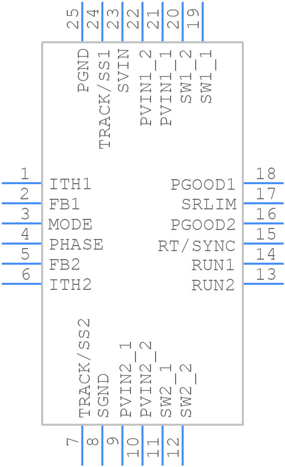 LTC3615EUF#PBF - Analog Devices - PCB symbol