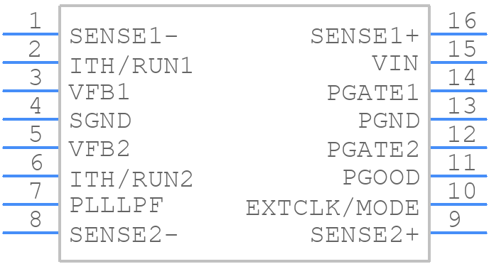 LTC3701EGN#PBF - Analog Devices - PCB symbol