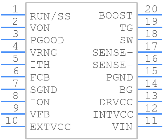 LTC3778EF#PBF - Analog Devices - PCB symbol