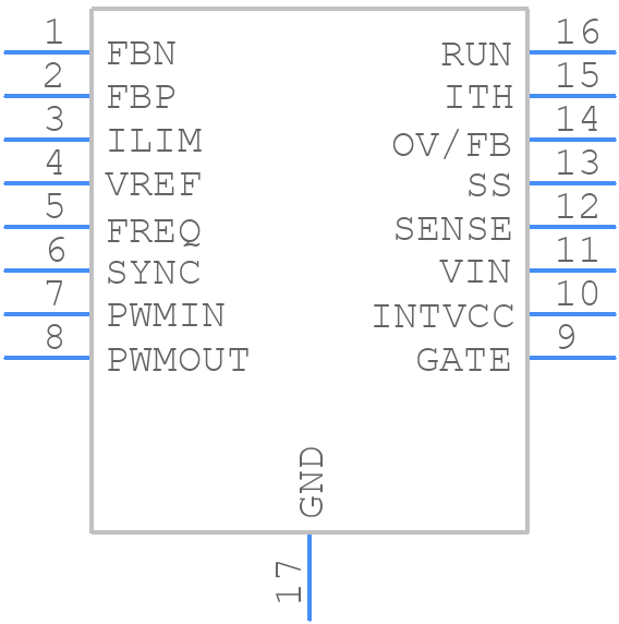 LTC3783EDHD#PBF - Analog Devices - PCB symbol