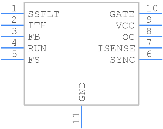 LTC3805EMSE-5#PBF - Analog Devices - PCB symbol