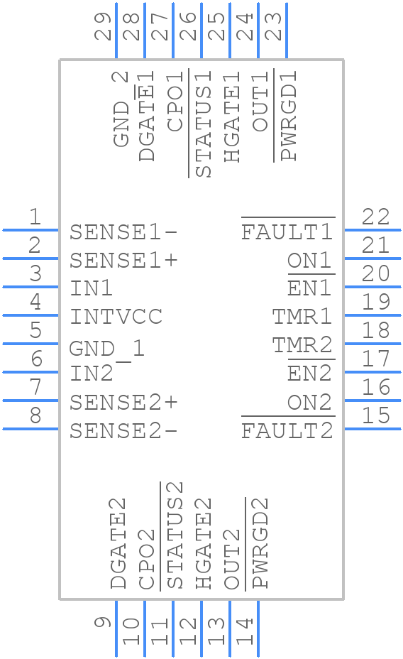 LTC4228IUFD-2#PBF - Analog Devices - PCB symbol