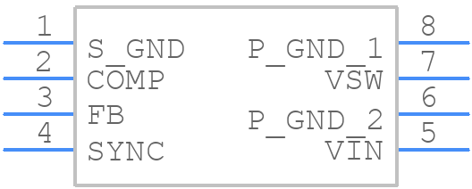 MIC2172YM TR - Microchip - PCB symbol