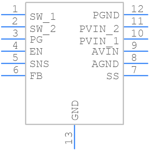 MIC23303YML T5 - Microchip - PCB symbol