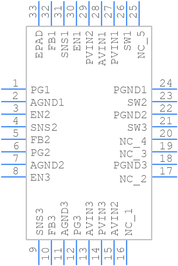 MIC23450-AAAYML T5 - Microchip - PCB symbol