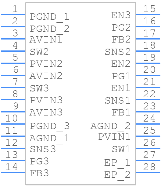 MIC23451-AAAYFL T5 - Microchip - PCB symbol