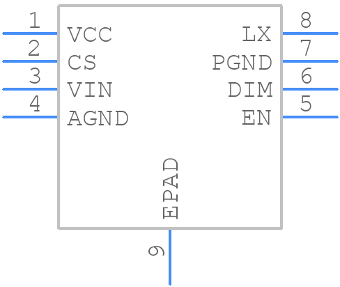 MIC3201YME - Microchip - PCB symbol