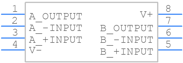 NJM4580V-TE1 - Nisshinbo - PCB symbol