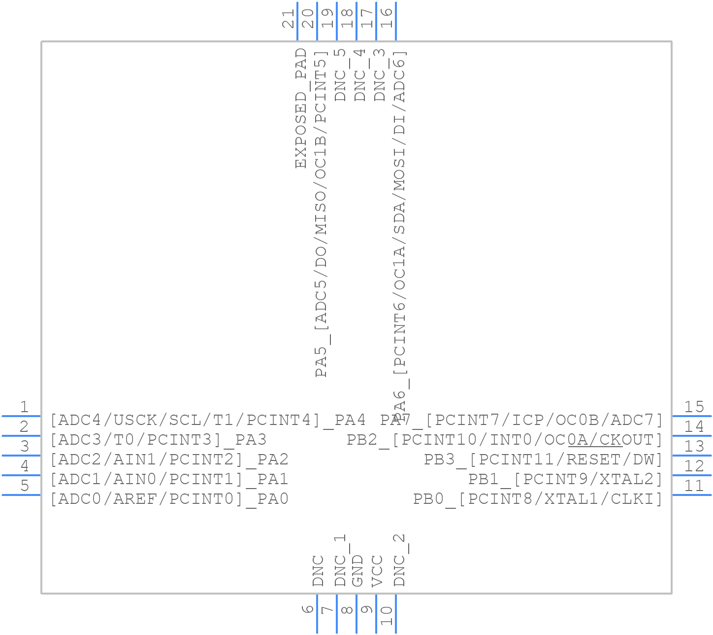 ATTINY84-20MU - Microchip - PCB symbol