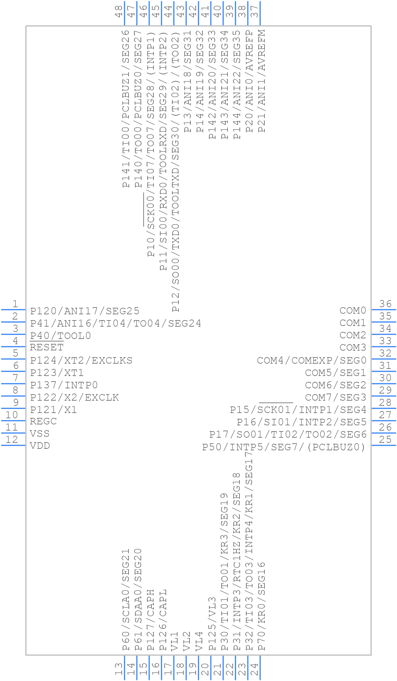 R5F10RG8AFB#V0 - Renesas Electronics - PCB symbol