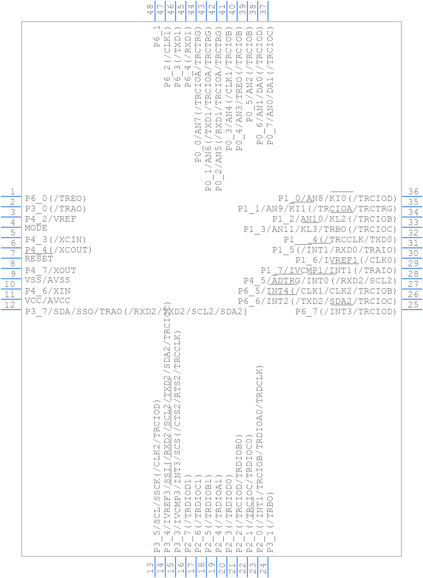 R5F21345CNFP#U0 - Renesas Electronics - PCB symbol