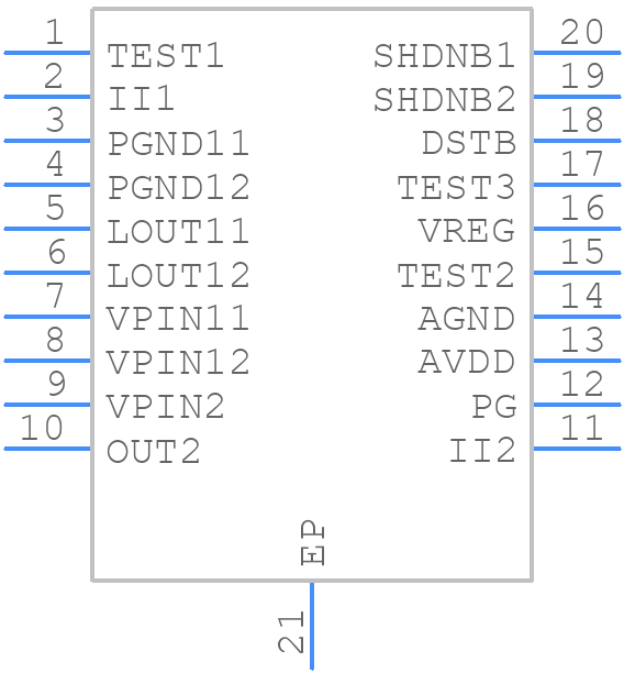 RAA230215GSB - Renesas Electronics - PCB symbol