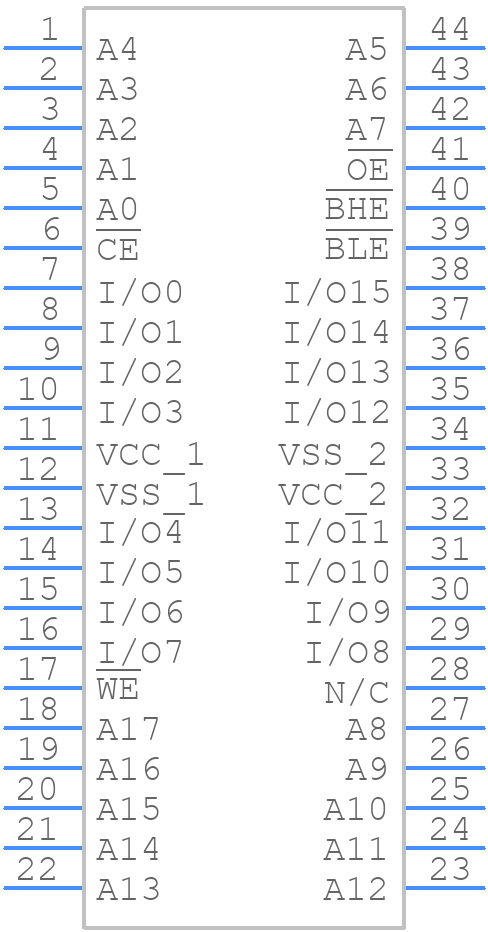 CY62147EV30LL-45ZSXI - Infineon - PCB symbol